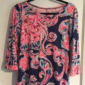 Lilly Pulitzer 3/4 length sleeve dress